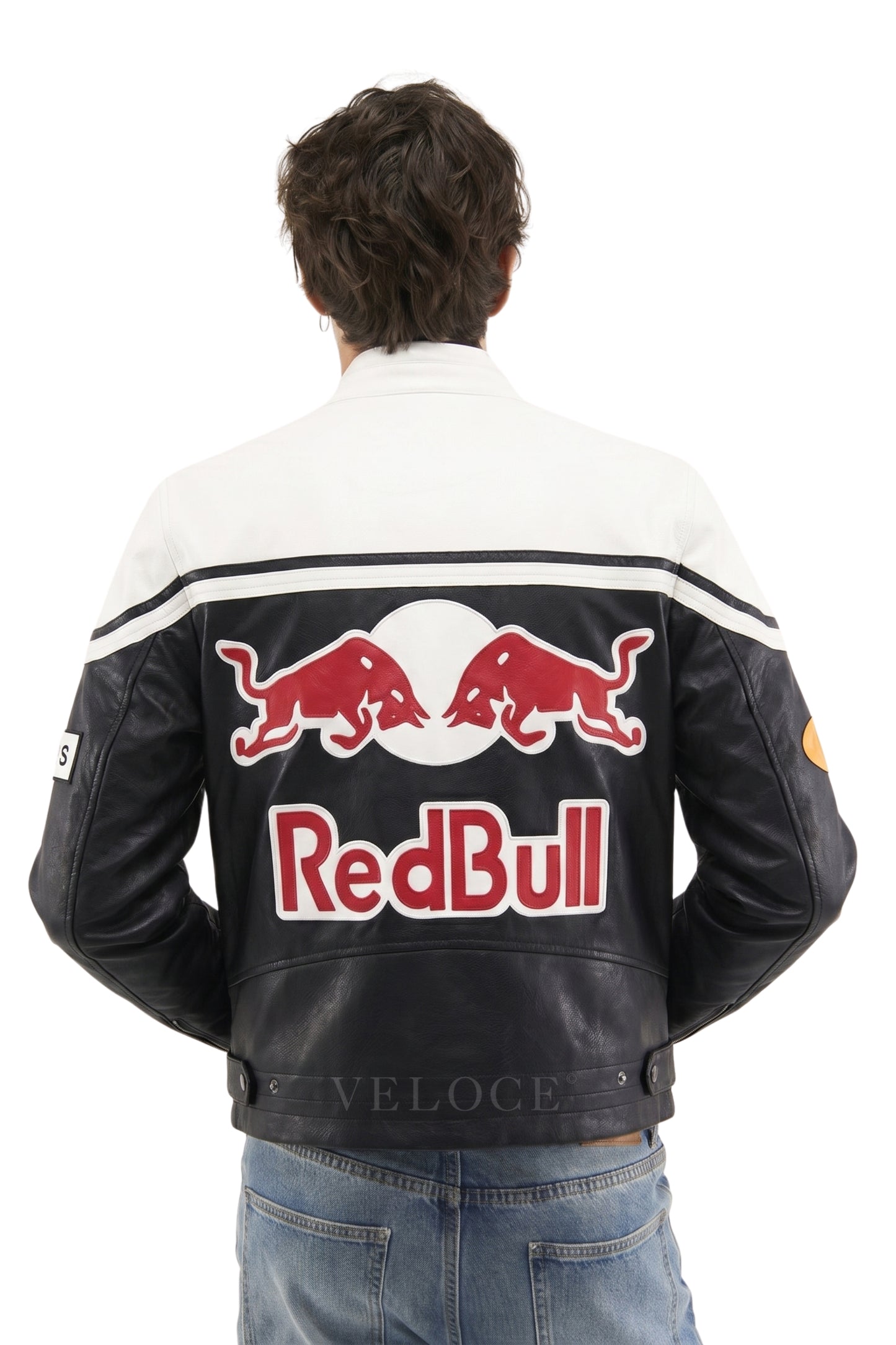 Red Bull Racing Leather Jacket - White Edition