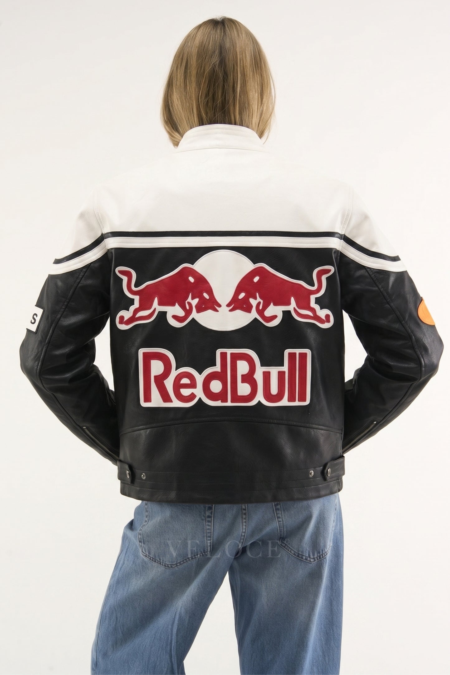 Red Bull Racing Leather Jacket - White Edition