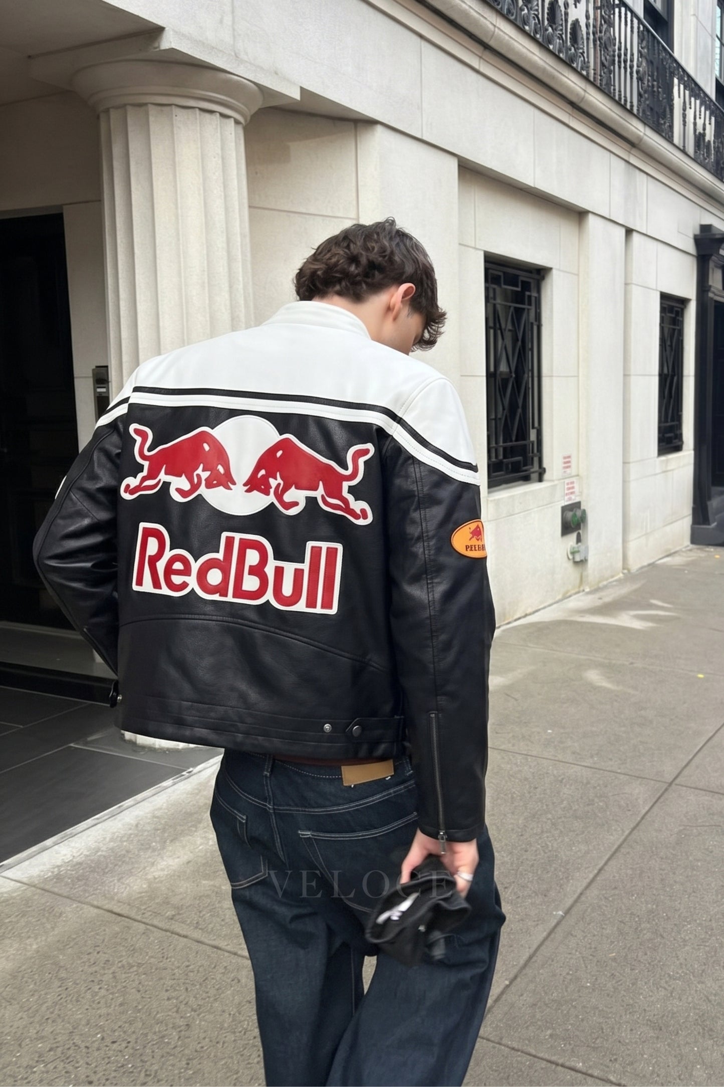 Red Bull Racing Leather Jacket - White Edition