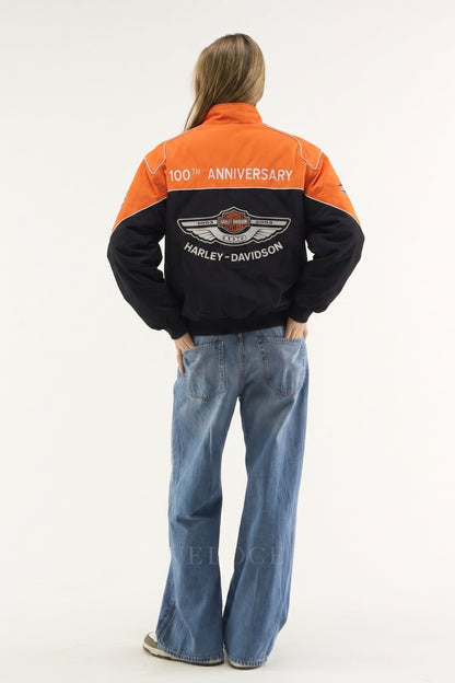 Harley Davidson Vintage Jacket - Orange Edition