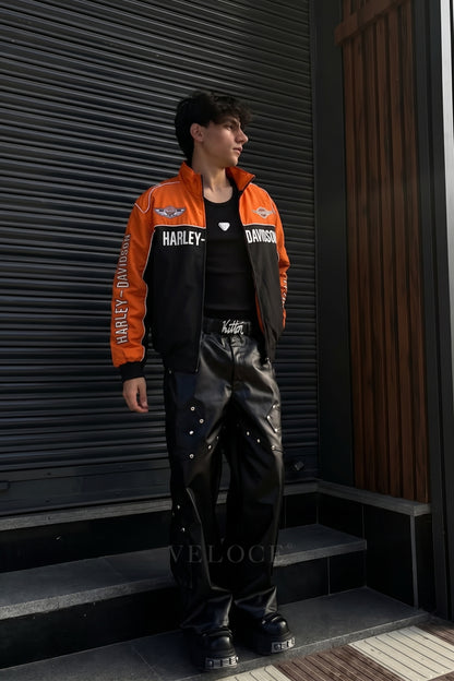 Harley Davidson Vintage Jacket - Orange Edition