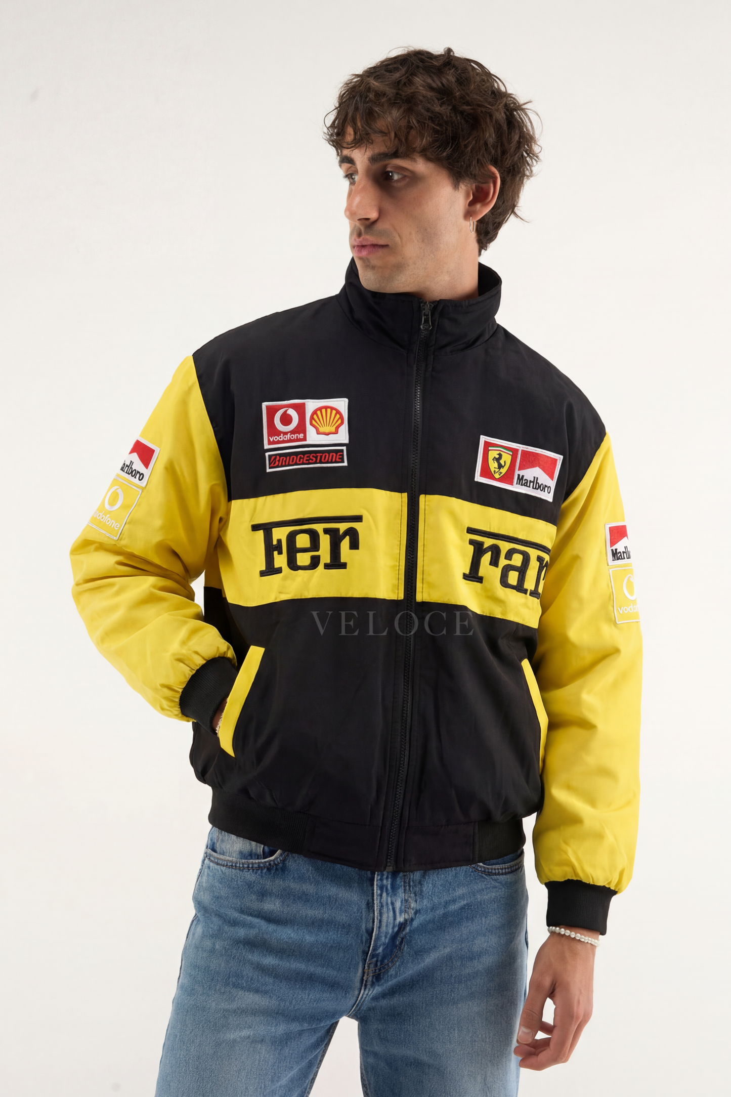 Ferrari F1 Vintage Racing Jacket - Michael Schumacher Edition | VELOCE