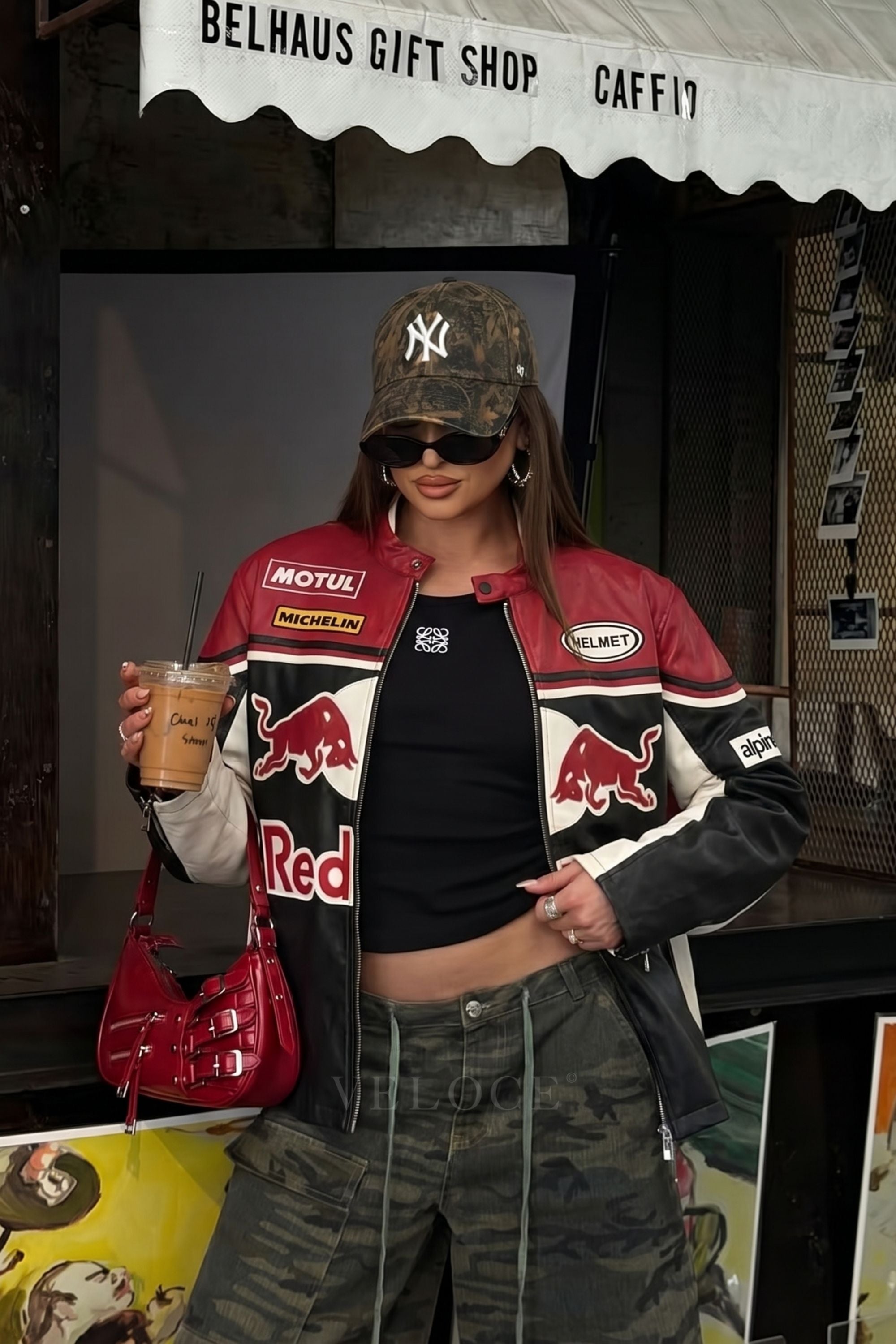 Red Bull Leather Racing Jacket | VELOCE