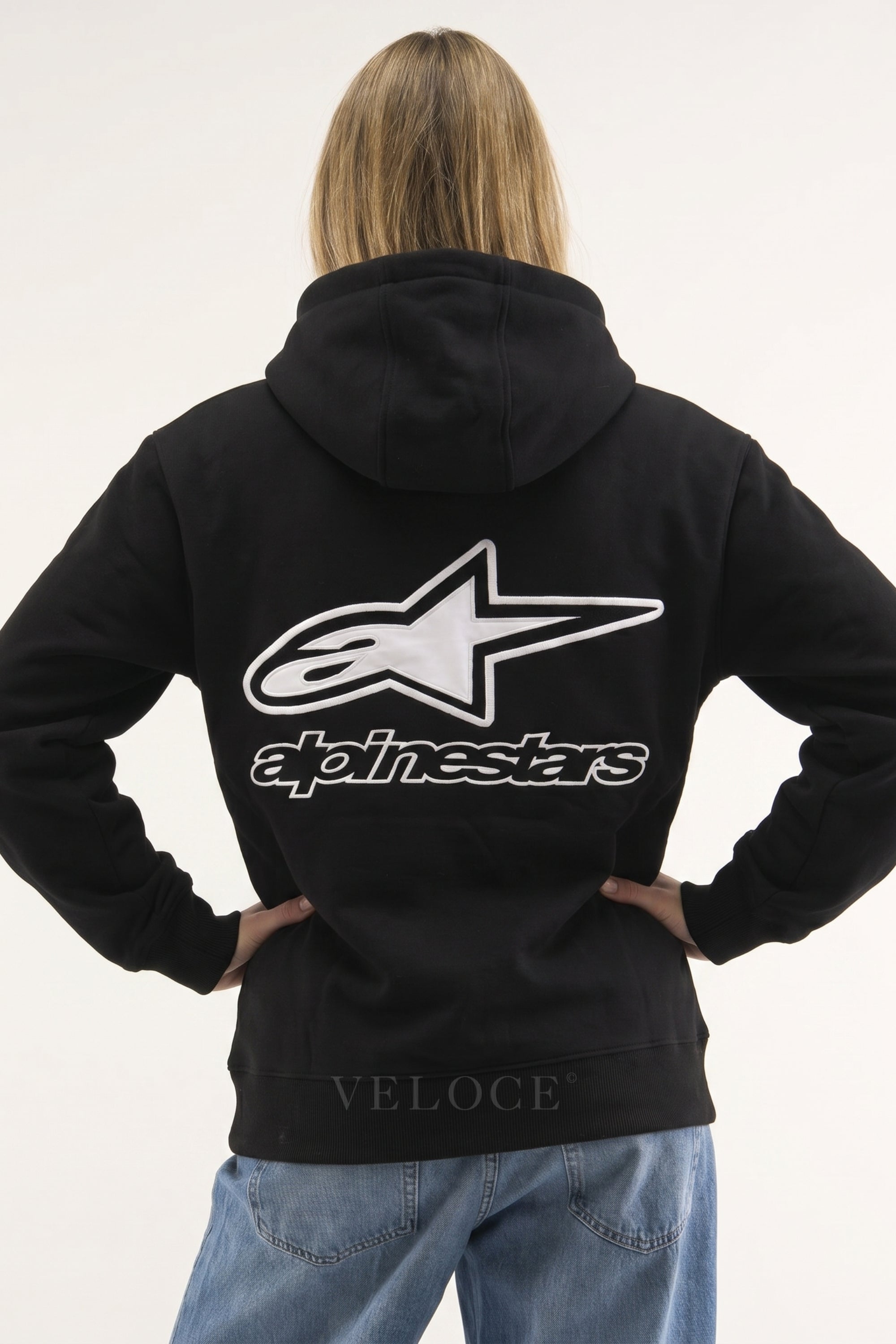 Red Bull Alpinestars Racing Hoodie - Full Embroidered Edition | VELOCE