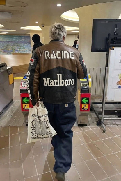 Marlboro Racing Leather Jacket - Retro Edition