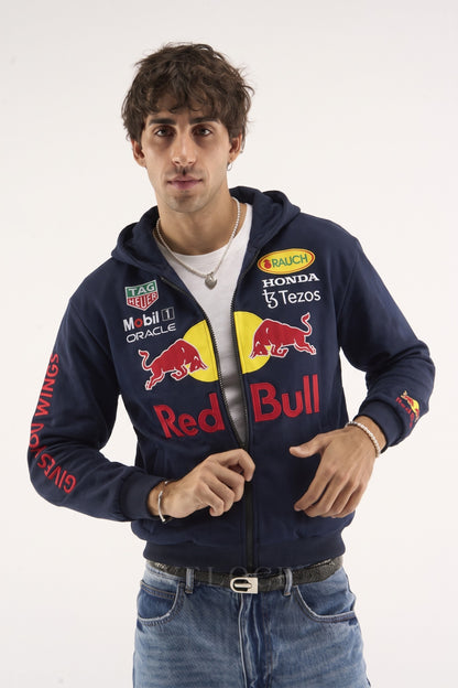 Red Bull Racing Embroidered Zip Hoodie