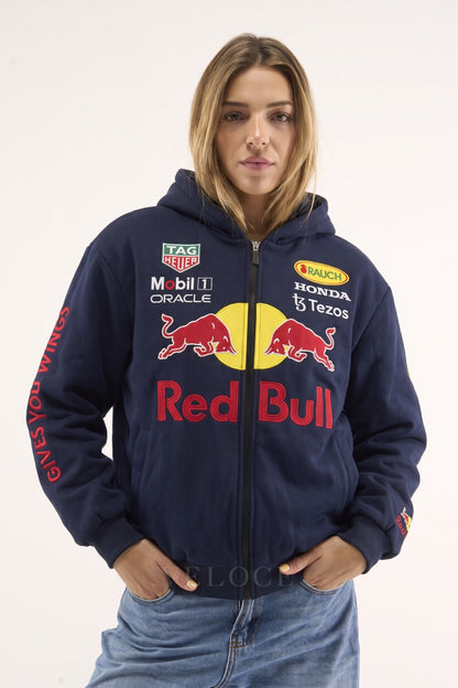 Red Bull Racing Embroidered Zip Hoodie