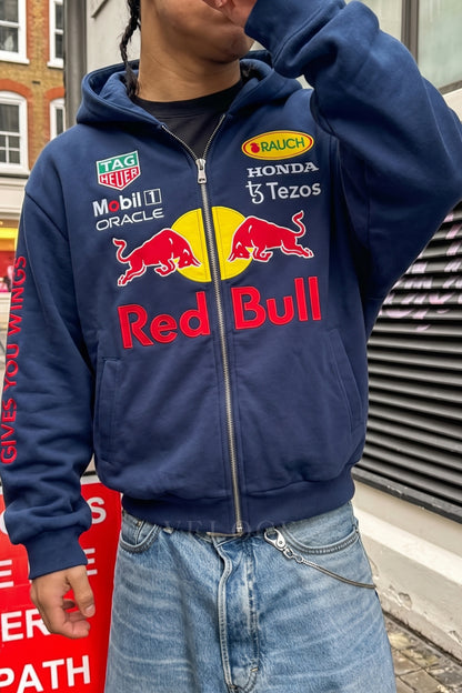 Red Bull Racing Embroidered Zip Hoodie
