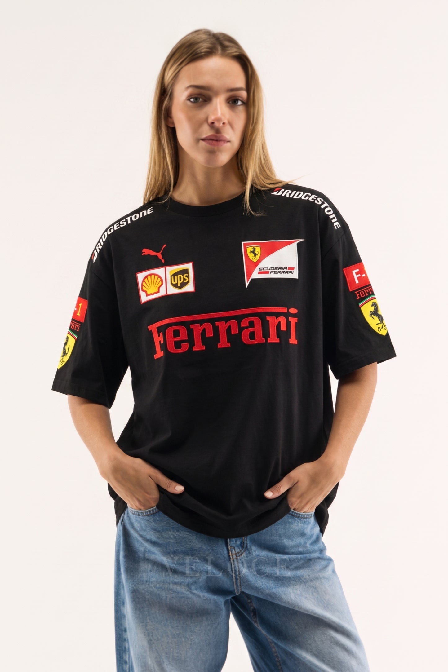 Ferrari F1 Vintage Racing T-Shirt - Black Edition
