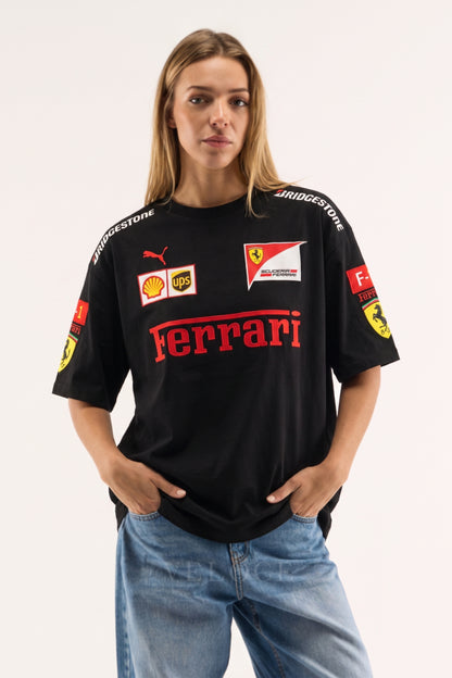Ferrari F1 Vintage Racing T-Shirt - Black Edition