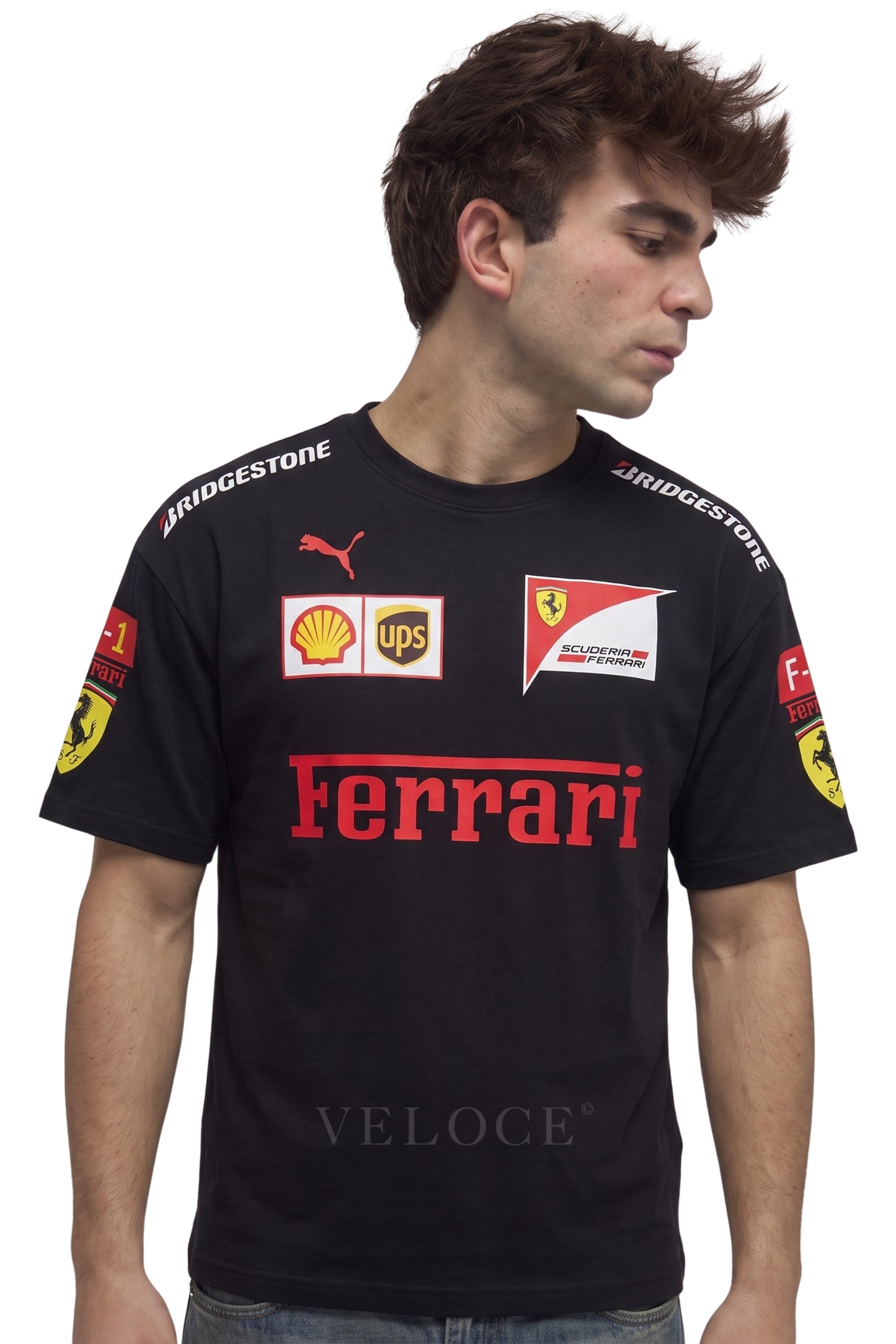Ferrari F1 Vintage Racing T-Shirt - Black Edition