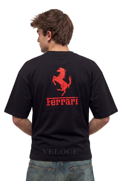 Ferrari F1 Vintage Racing T-Shirt - Black Edition