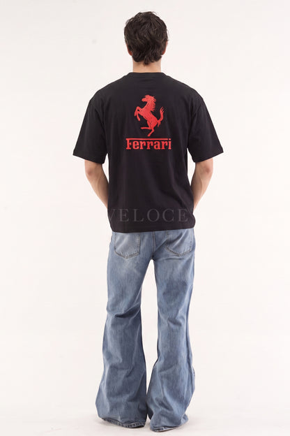 Ferrari F1 Vintage Racing T-Shirt - Black Edition