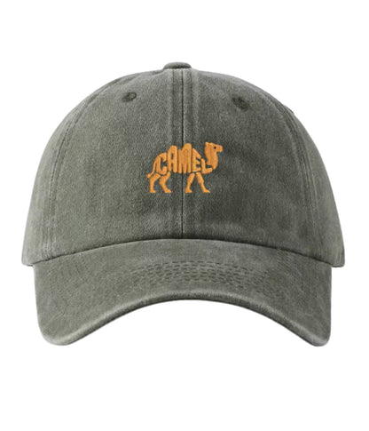Camel Embroidered Cap