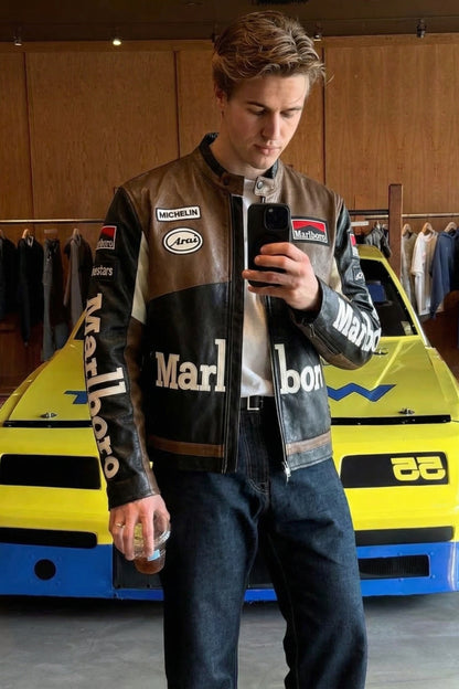 Marlboro Racing Leather Jacket - Retro Edition