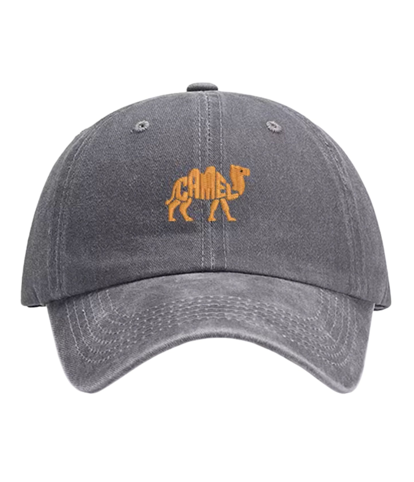 Camel Embroidered Cap