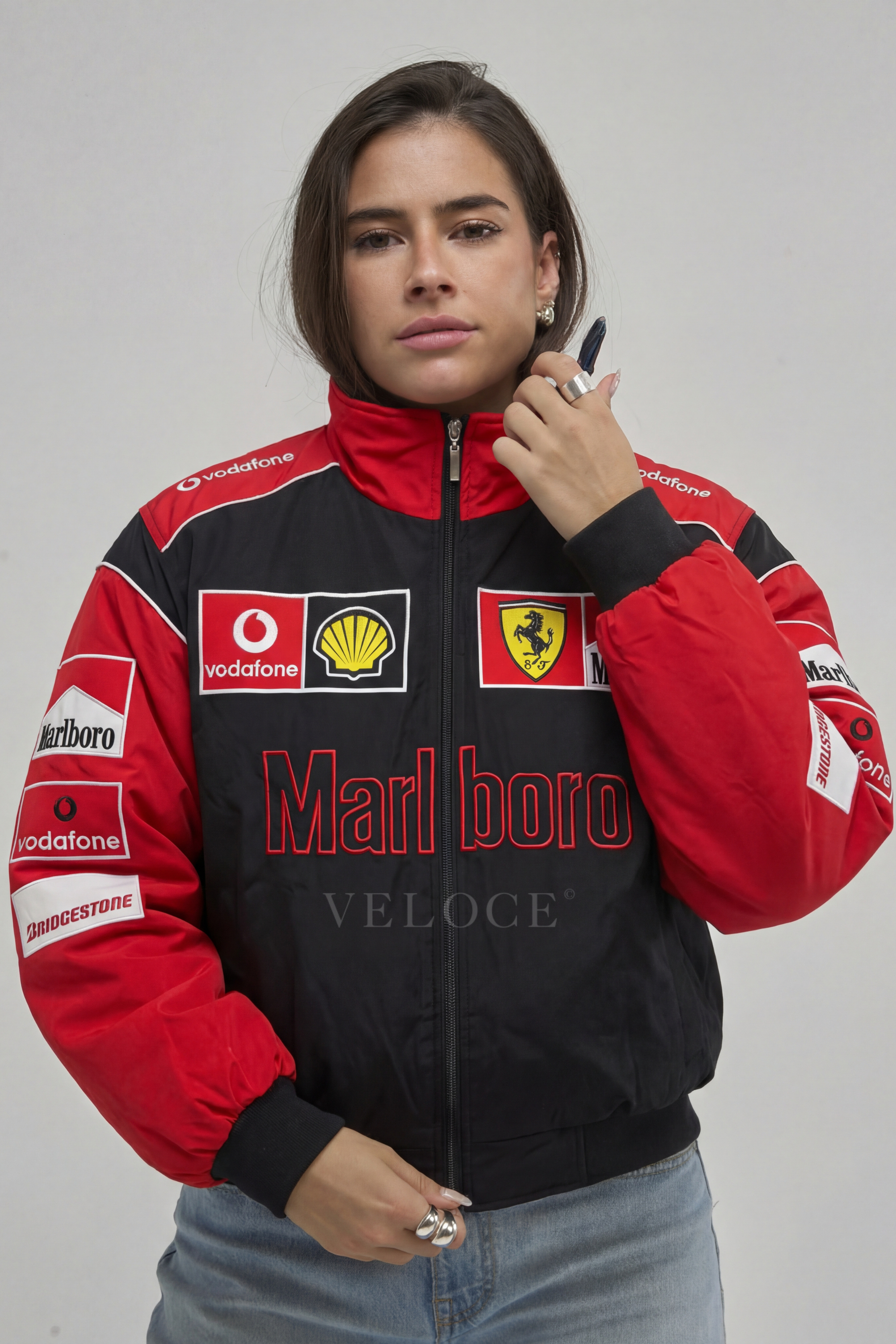 ジャケット・アウター Scuderia Ferrari Marlboro Racing Jacket Ferrari F1 Marlboro Racing Jacket | VELOCE