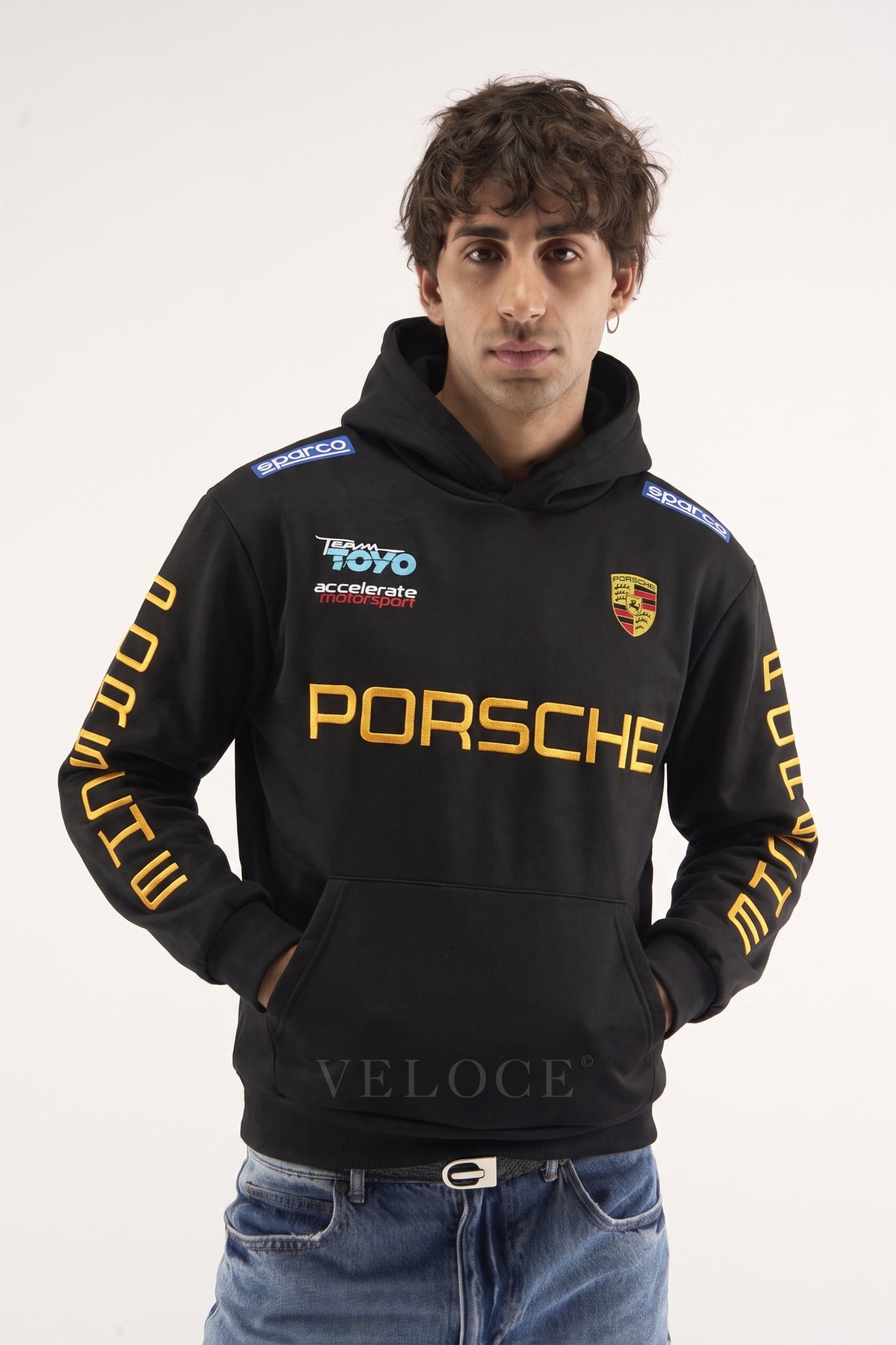Porsche Racing Hoodie - Full Embroidered Edition