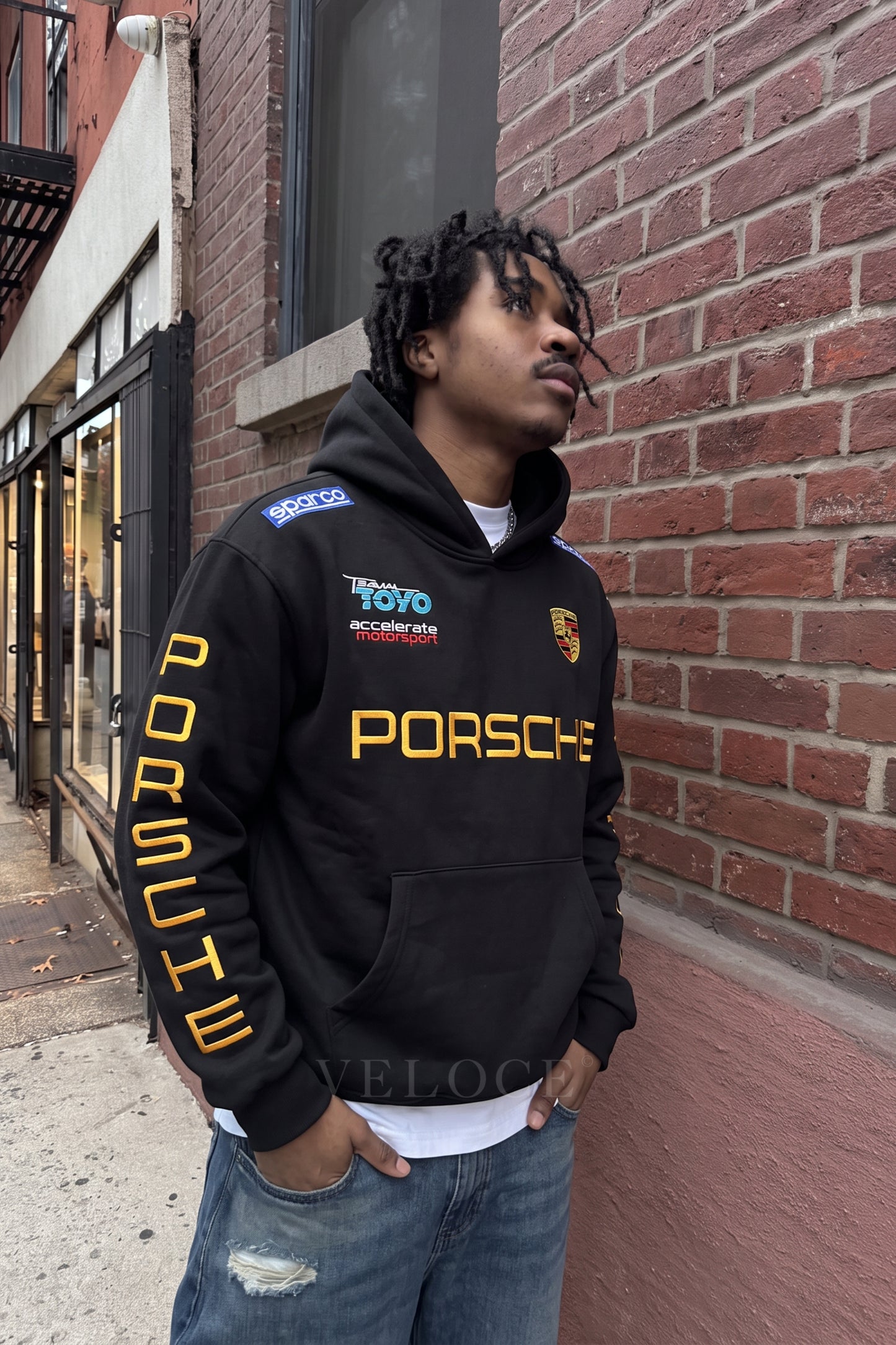 Porsche Racing Hoodie - Full Embroidered Edition