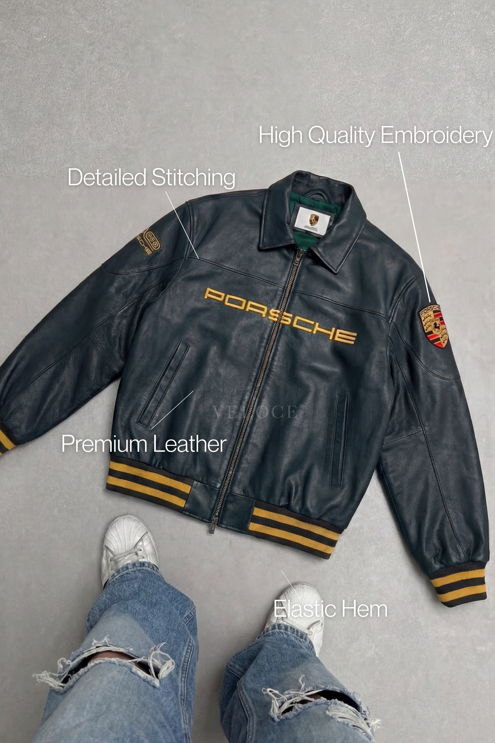Porsche 993 Turbo Leather Jacket | VELOCE