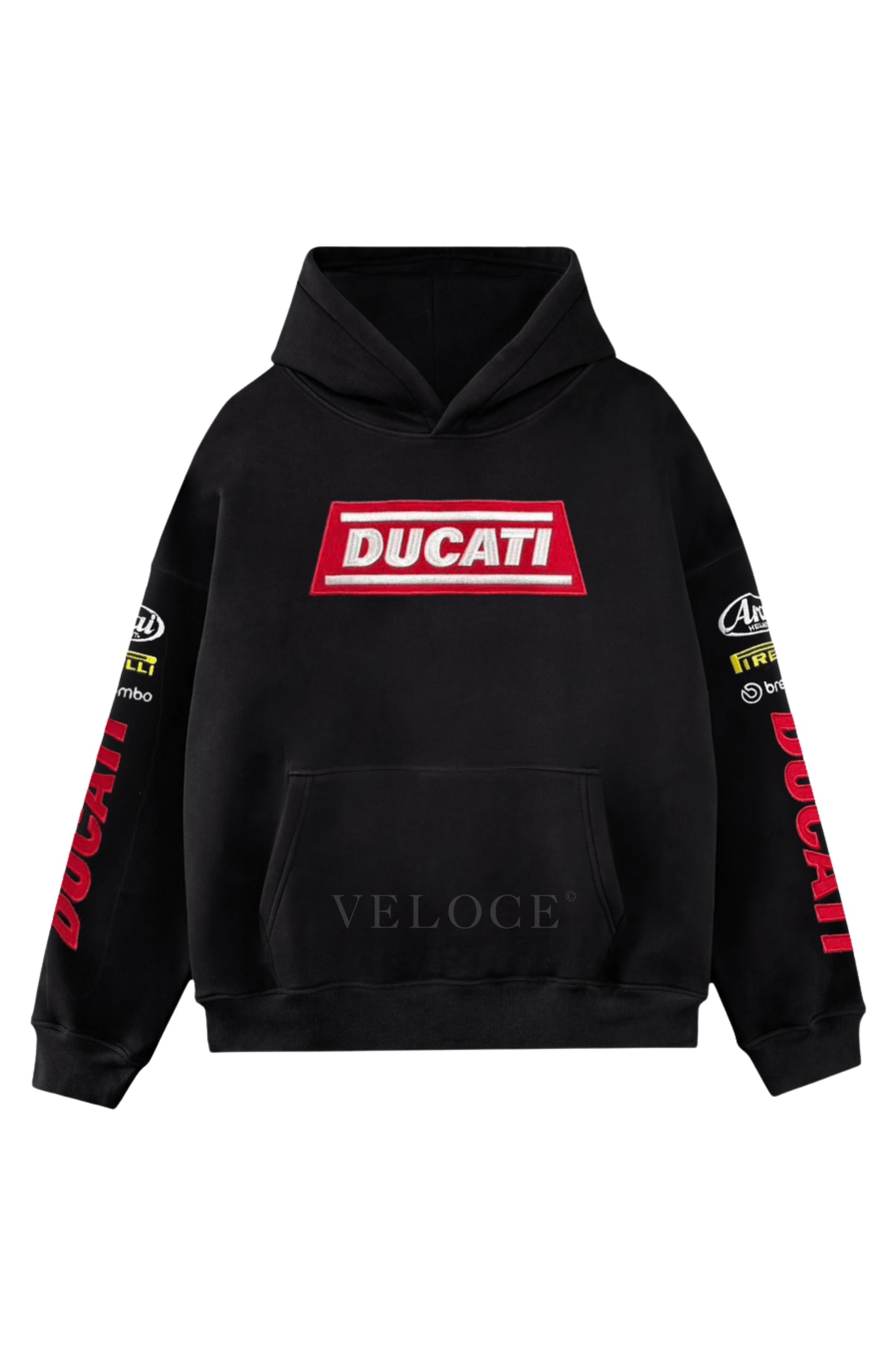 Ducati Racing Hoodie - Full Embroidered Edition