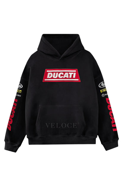 Ducati Racing Hoodie - Full Embroidered Edition