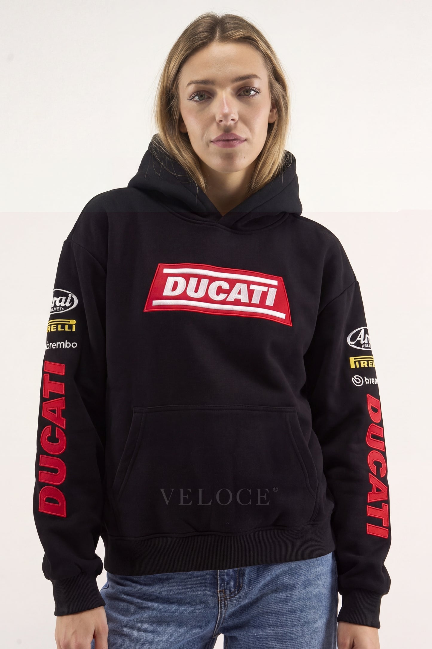 Ducati Racing Hoodie - Full Embroidered Edition