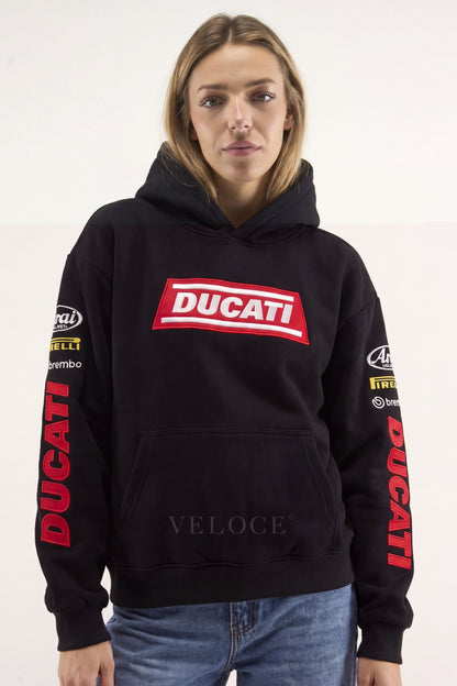 Ducati Racing Hoodie - Full Embroidered Edition