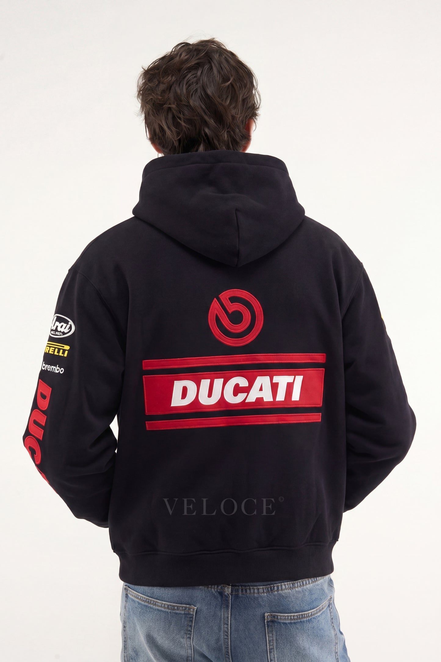 Ducati Racing Hoodie - Full Embroidered Edition