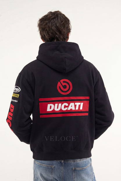 Ducati Racing Hoodie - Full Embroidered Edition