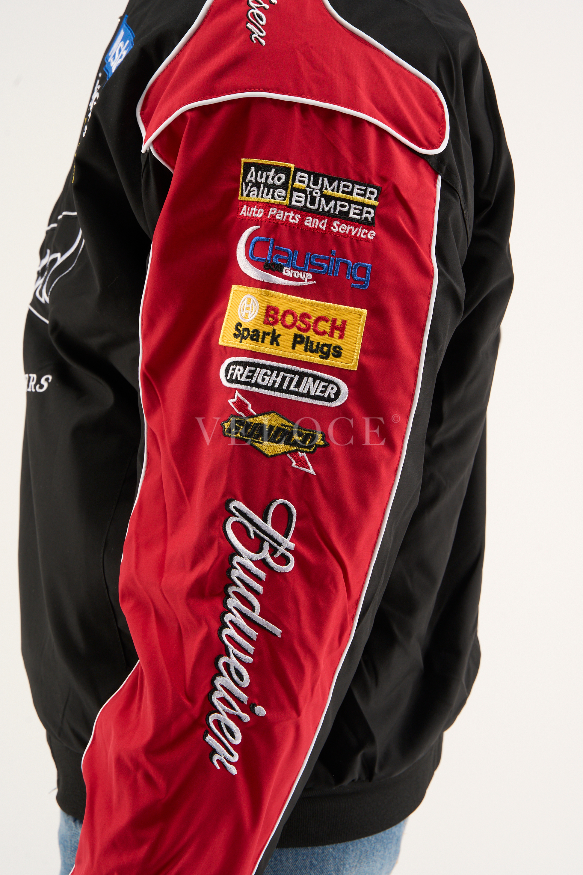 Budweiser Vintage Racing Jacket - NASCAR Black Edition - VELOCE