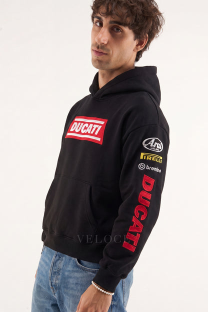 Ducati Racing Hoodie - Full Embroidered Edition