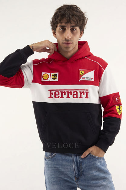 Ferrari F1 Racing Hoodie - Full Embroidered Edition