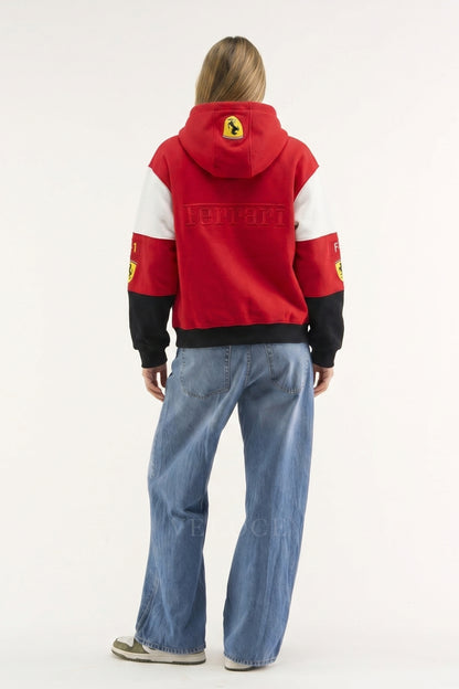 Ferrari F1 Racing Hoodie - Full Embroidered Edition