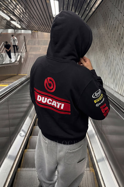 Ducati Racing Hoodie - Full Embroidered Edition