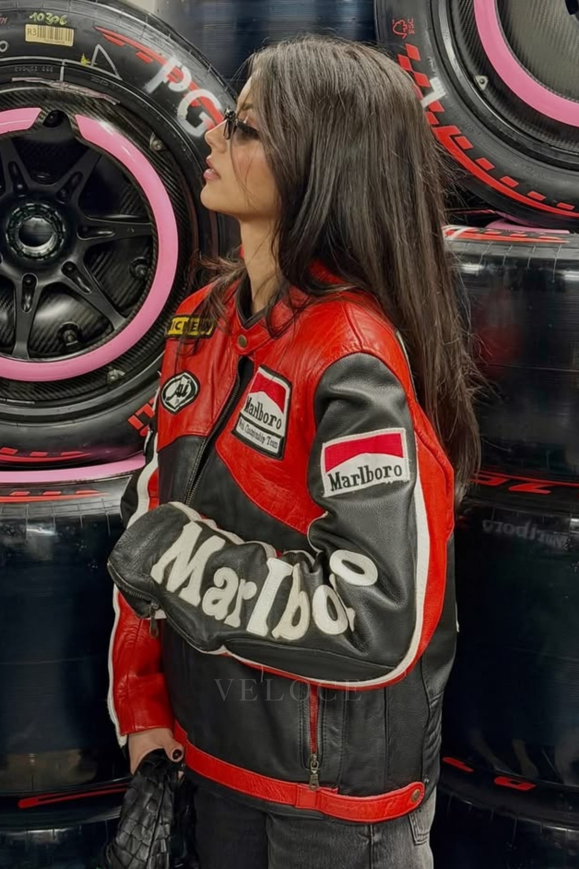 Marlboro Racing Leather Jacket - Black Edition | VELOCE Marlboro Racing Leather Jacket - Black Edition | VELOCE