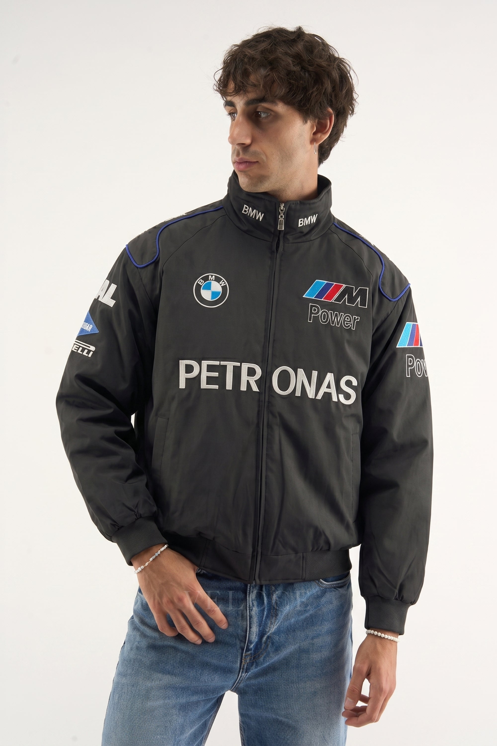 BMW F1 Vintage Racing Jacket - Black Edition | VELOCE