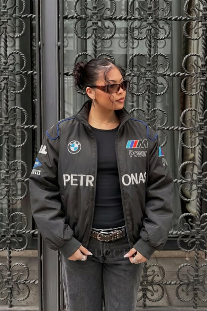 BMW F1 Vintage Racing Jacket - Black Edition
