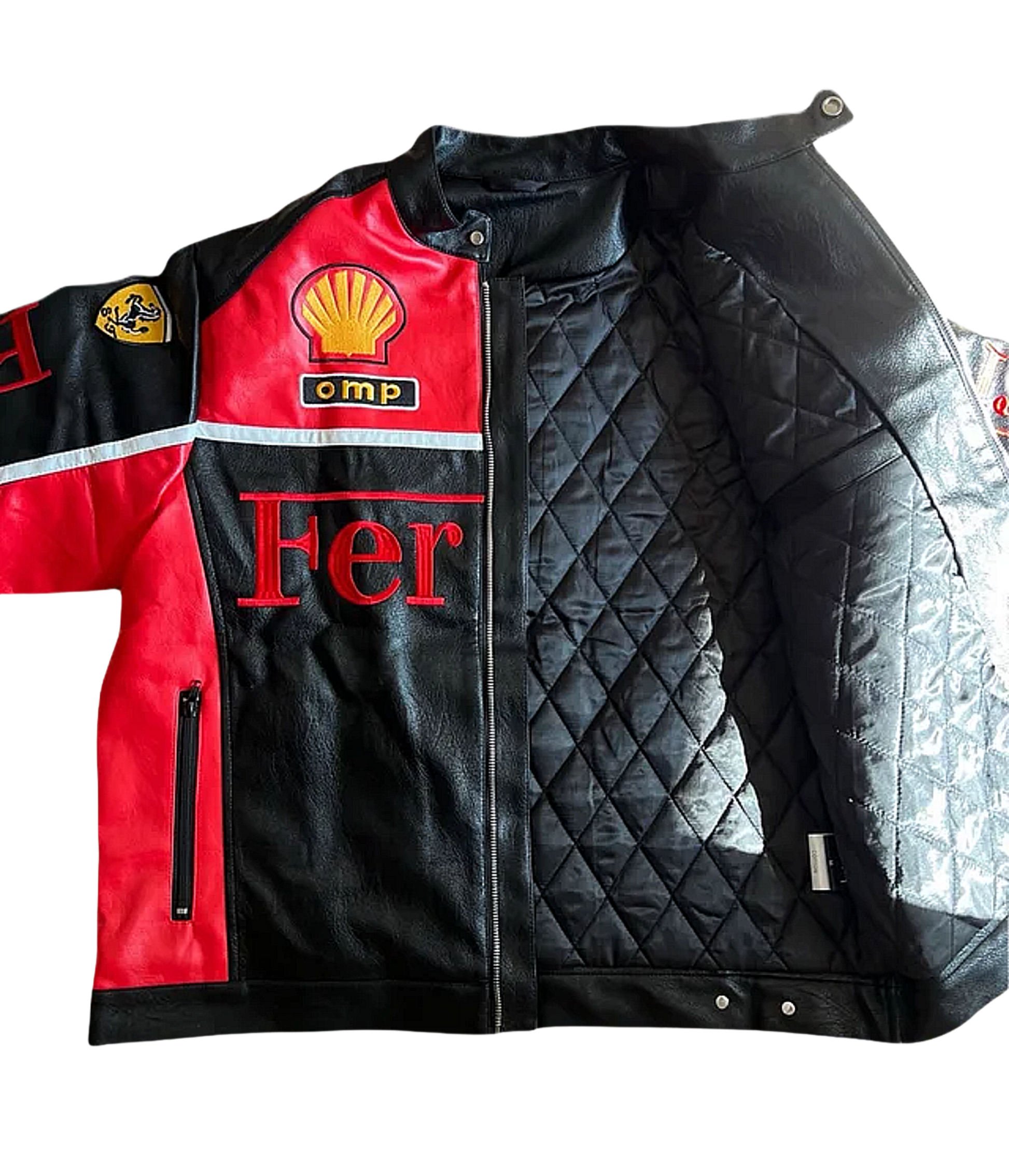 Ferrari F1 Olympus Leather Jacket - Red Edition | VELOCE