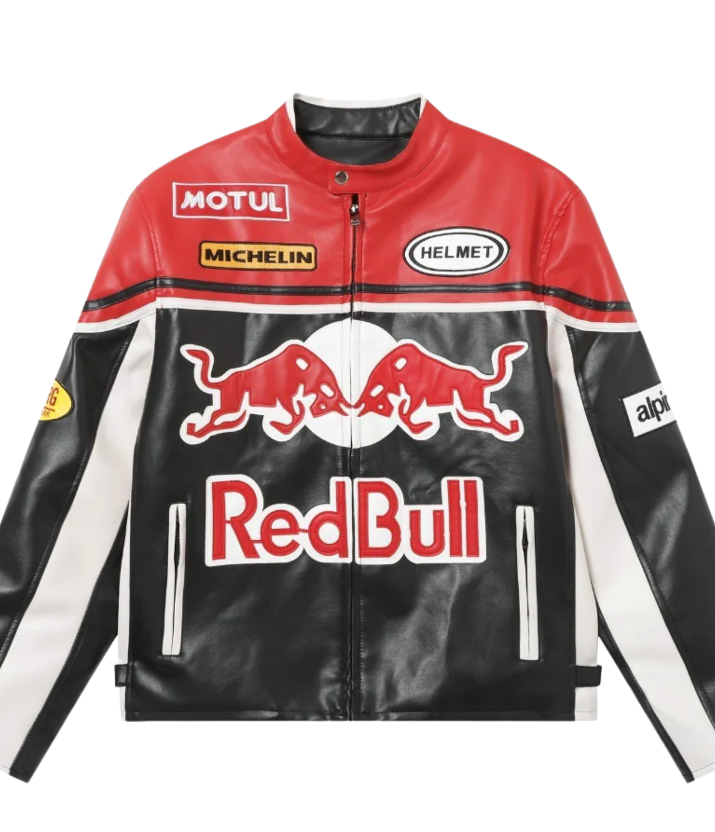 Red Bull Leather Racing Jacket - VELOCE