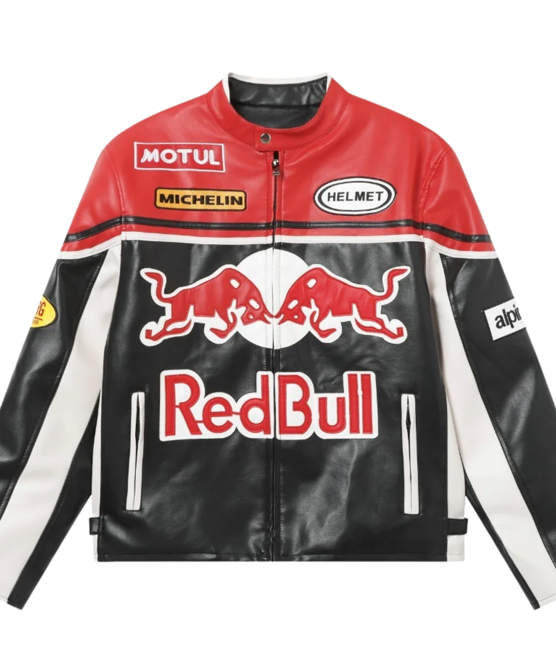 Red Bull Leather Racing Jacket - VELOCE