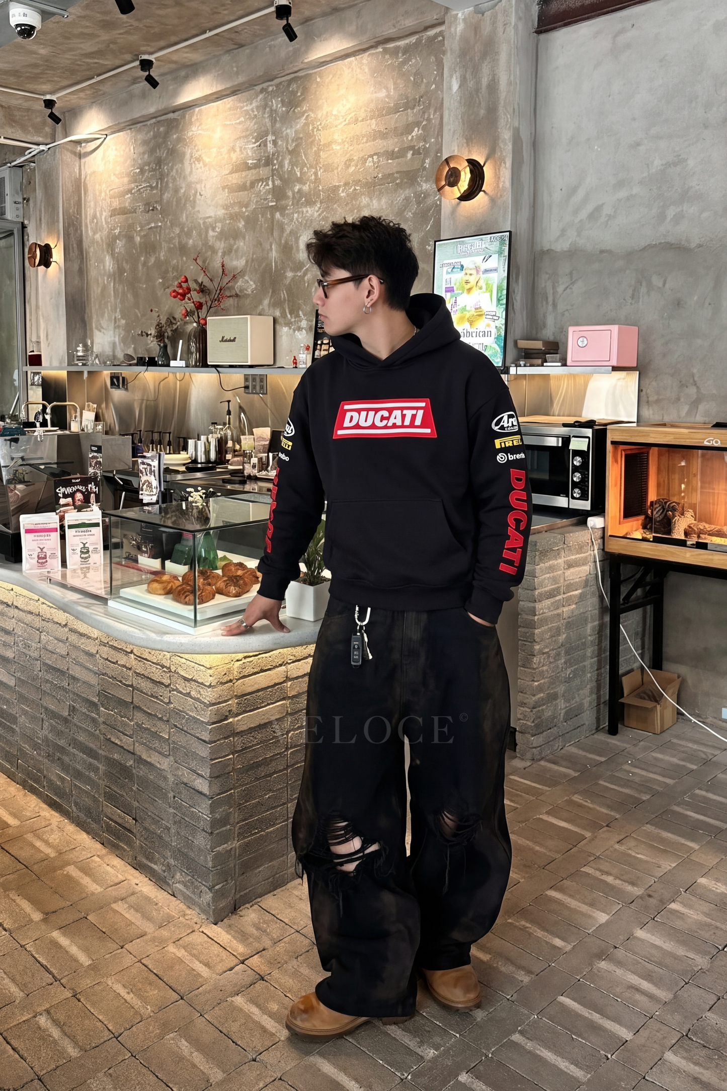 Ducati Racing Hoodie - Full Embroidered Edition
