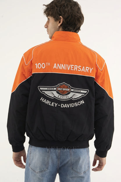 Harley Davidson Vintage Jacket - Orange Edition
