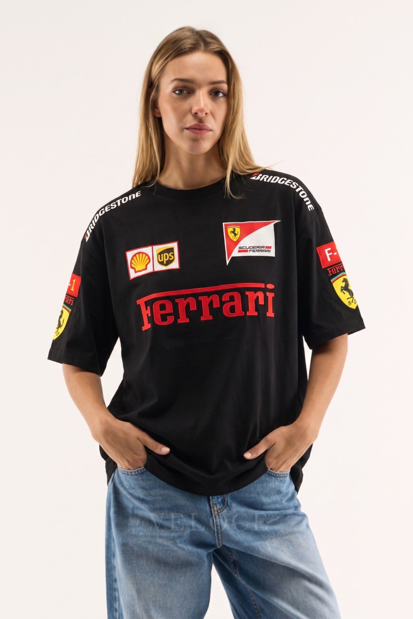 Ferrari F1 Vintage Racing T-Shirt - Black Edition