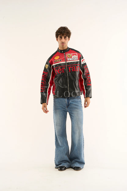 F*RRARI F1 Leather Jacket - Olympus Edition - VELOCE
