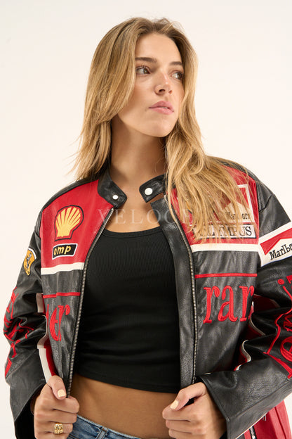 F*RRARI F1 Leather Jacket - Olympus Edition - VELOCE
