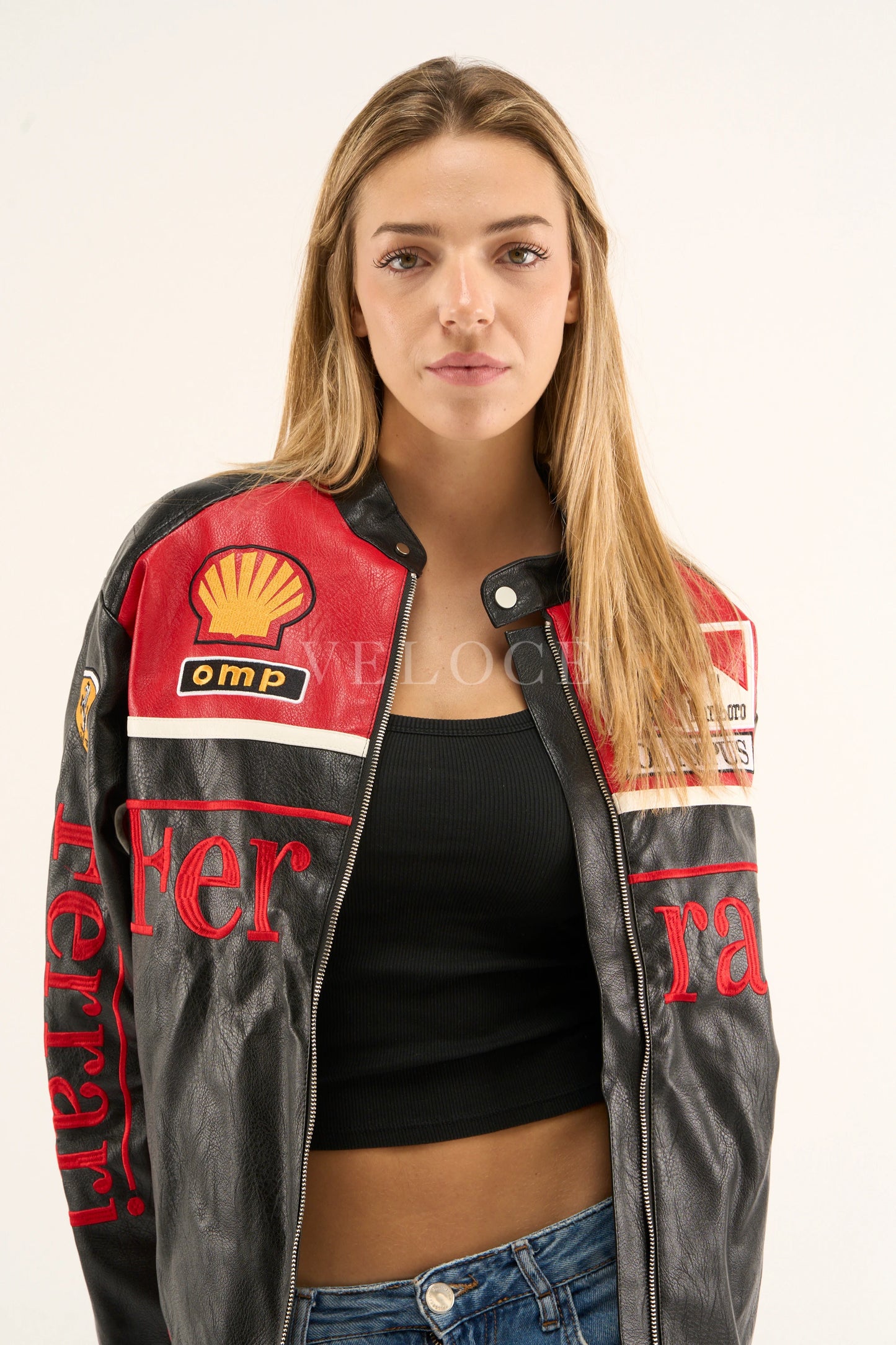 F*RRARI F1 Leather Jacket - Olympus Edition - VELOCE