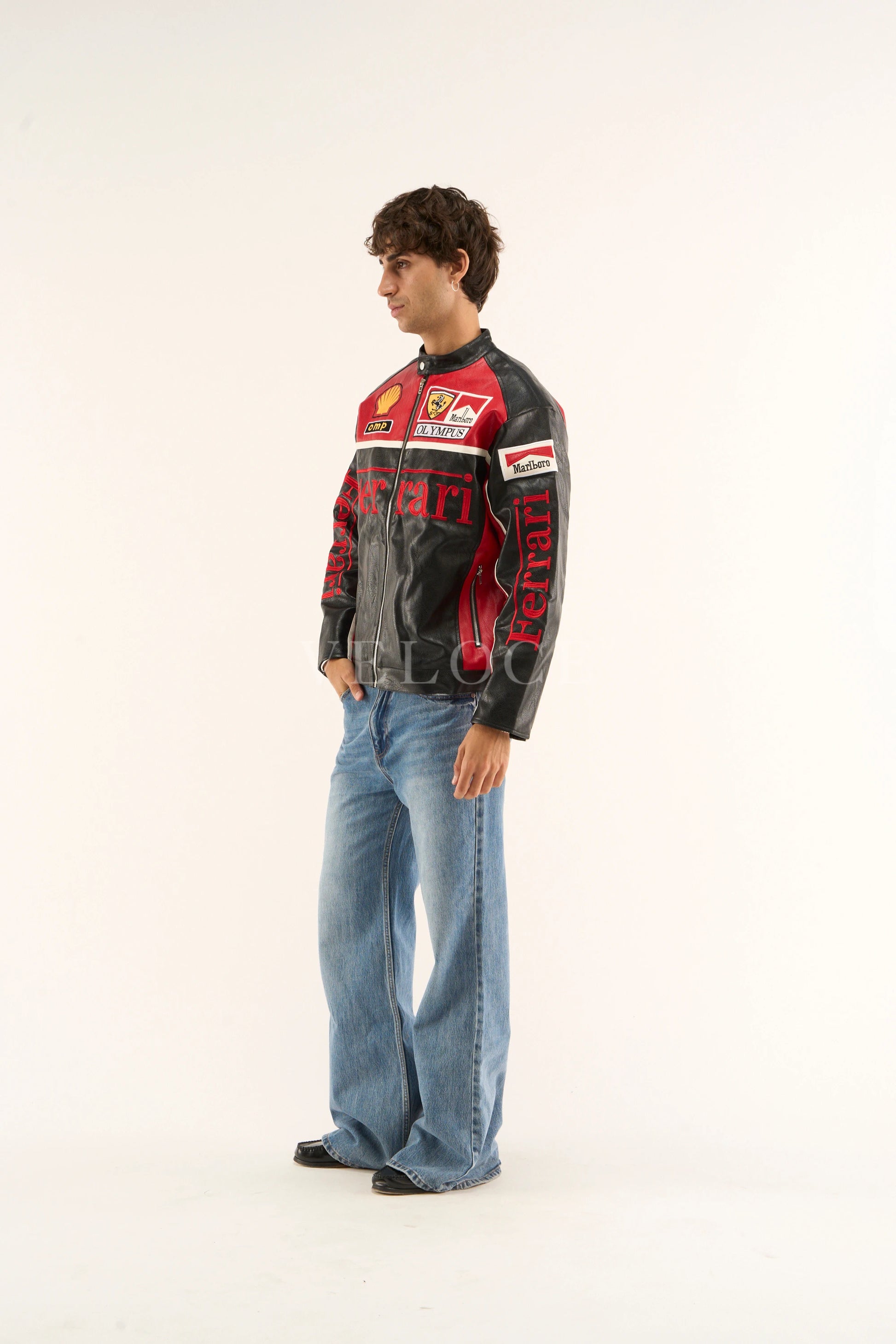 F*RRARI F1 Leather Jacket - Olympus Edition - VELOCE