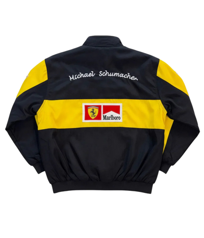 F*RRARI F1 Vintage Racing Jacket - Yellow Edition - VELOCE