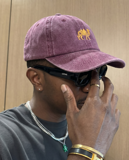 Camel Embroidered Cap